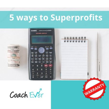 Calculadora, rollo de billetes y titulo que dice 5 ways to Superprofits in shreveport