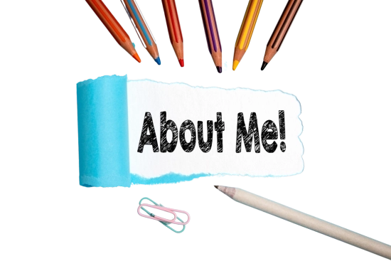 About Me section for a business coach, showcasing personal branding and introduction